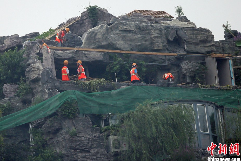 北京楼顶别墅开拆（图片来源：中新网）