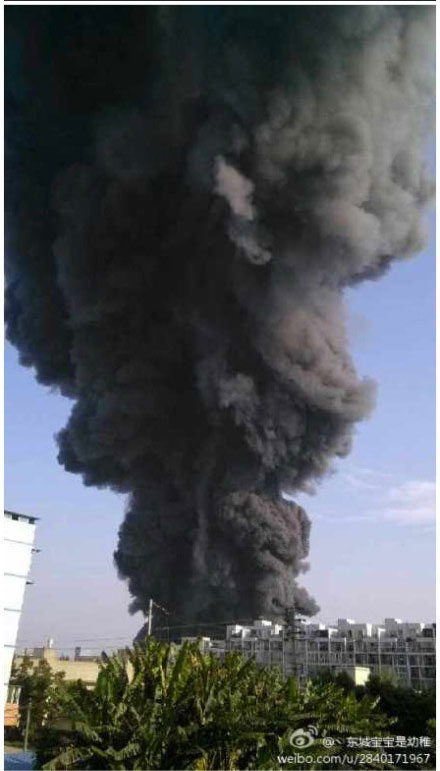 四川双流一物流仓库发生火灾 黑色蘑菇云冲天而上【6】