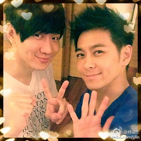 林志颖、林俊杰（图片来源：新浪微博）