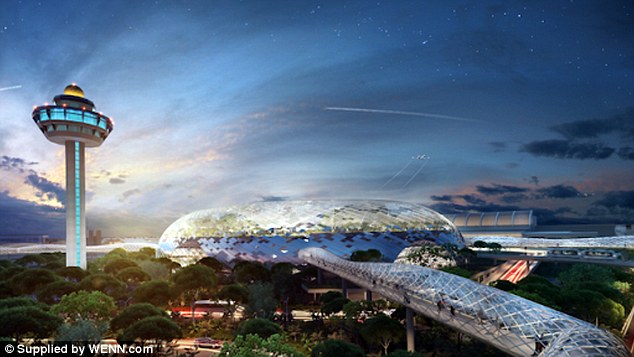 新加坡樟宜机场投资80亿打造世界最美机场(图