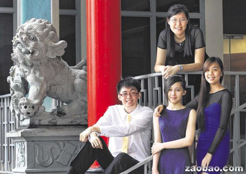 新加坡五少年获奖学金赴华深造称热爱中国文化