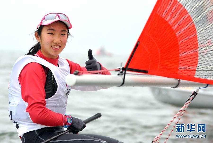 （青奥会·夺冠一刻）（1）帆船——Byte CII级女子帆船：新加坡选手夺冠
