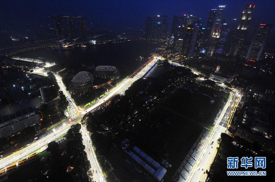 （体育）（2）赛车——俯瞰新加坡F1大奖赛赛道