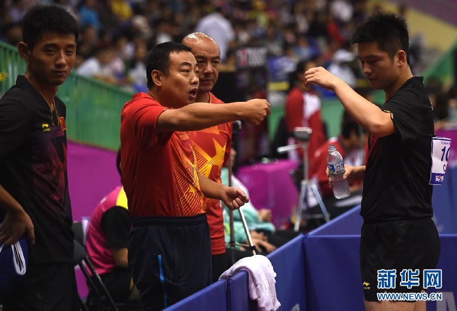 （亚运会）（4）乒乓球——男子团体：中国队胜新加坡队