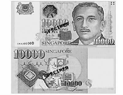 2014年7月10日，新加坡中央银行宣布，今后将不再印发面额1万新加坡元(约合8000美元)的钞票，以打击洗钱和贿赂活动。