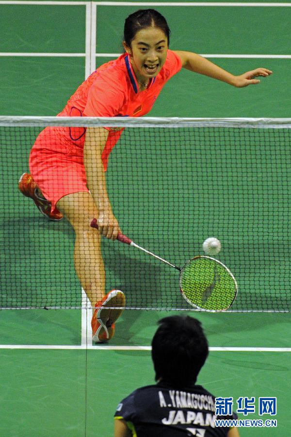 （体育）（1）羽毛球&mdash;&mdash;新加坡公开赛：王适娴晋级半决赛
