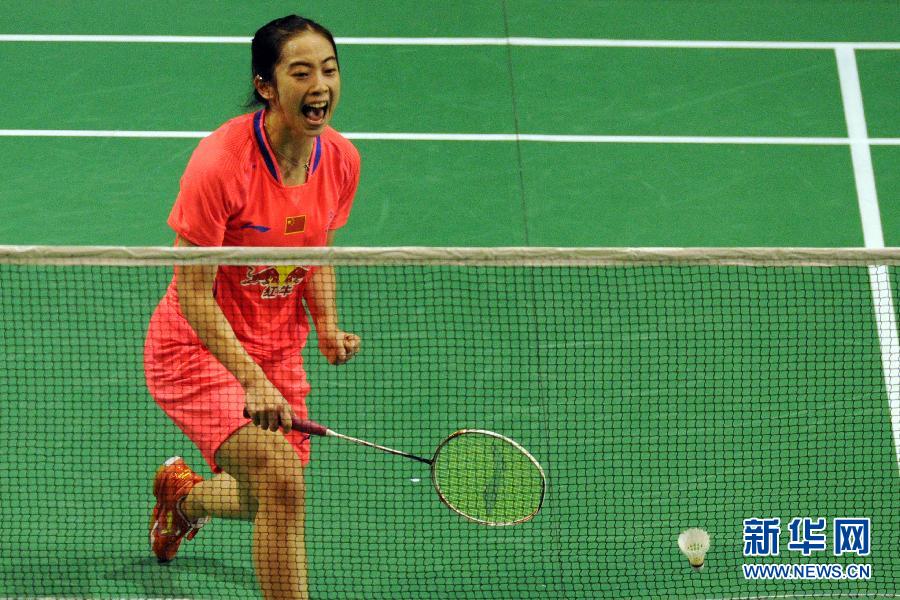 （体育）（4）羽毛球&mdash;&mdash;新加坡公开赛：王适娴晋级半决赛