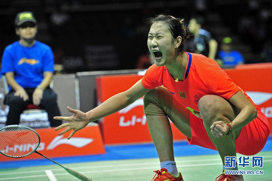 （体育）（2）羽毛球&mdash;&mdash;新加坡公开赛：孙瑜晋级决赛