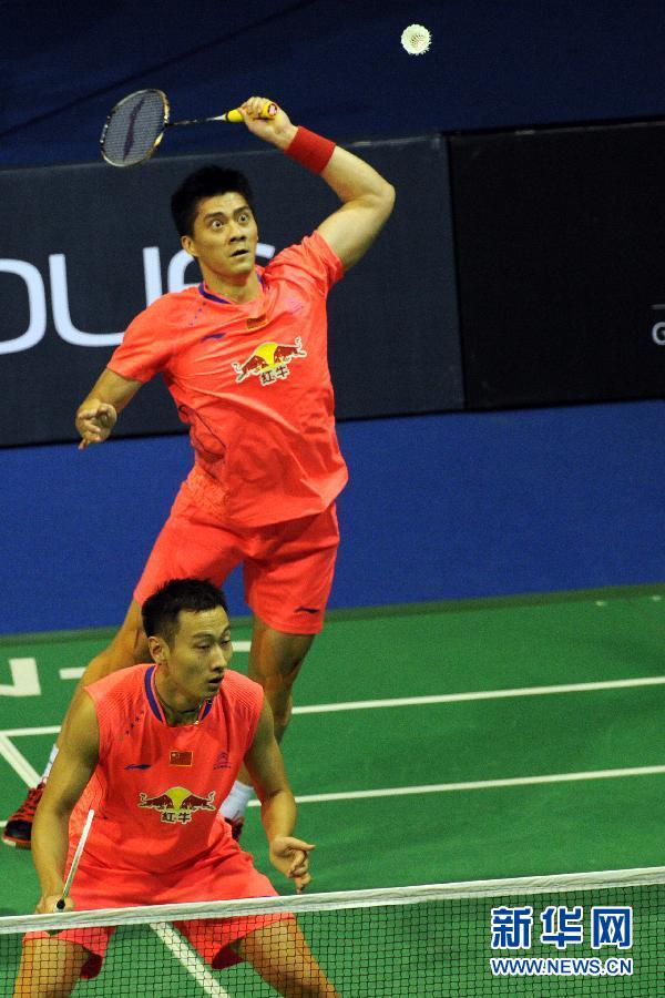 （体育）（3）羽毛球&mdash;&mdash;新加坡公开赛：傅海峰/张楠晋级决赛