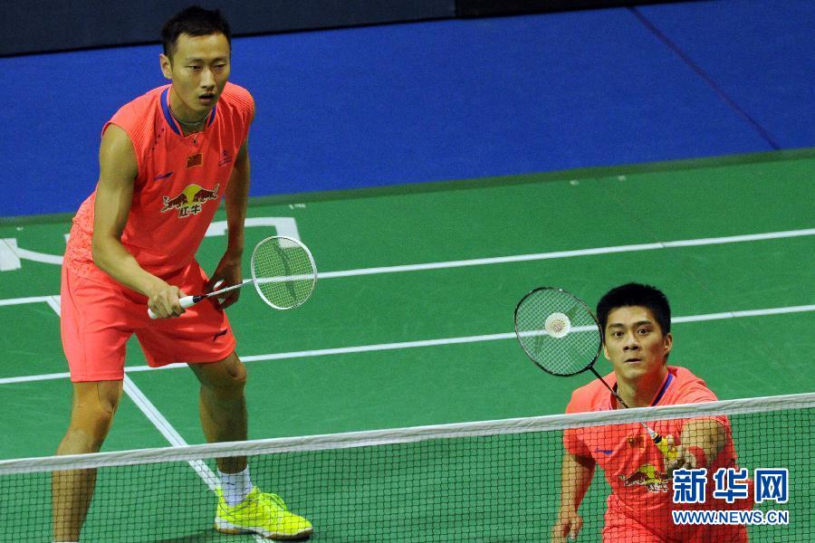 （体育）（2）羽毛球&mdash;&mdash;新加坡公开赛：傅海峰/张楠晋级决赛