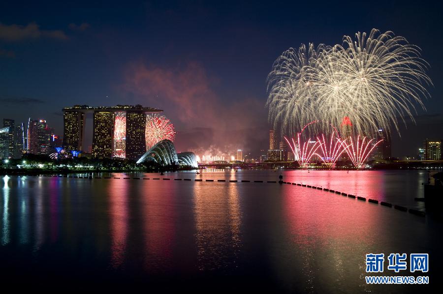 （国际）（2）新加坡举行金禧国庆庆典预演