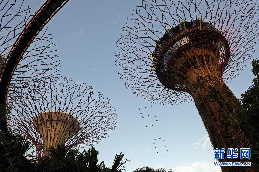 （国际）（5）新加坡举行金禧国庆庆典预演