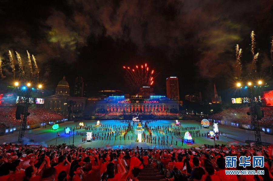 （国际）（9）新加坡举行金禧国庆庆典