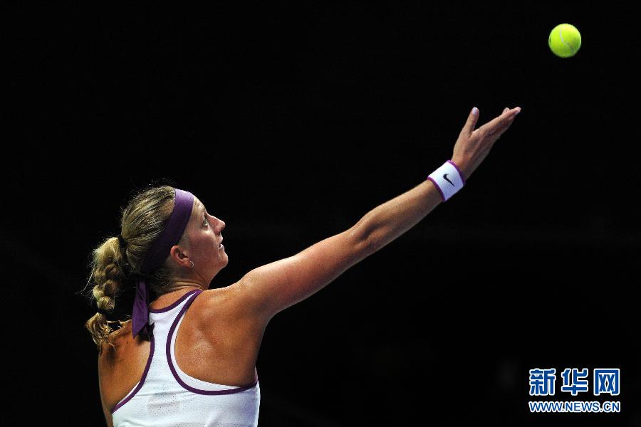 （体育）（3）网球&mdash;&mdash;WTA年终总决赛：科维托娃战胜萨法洛娃
