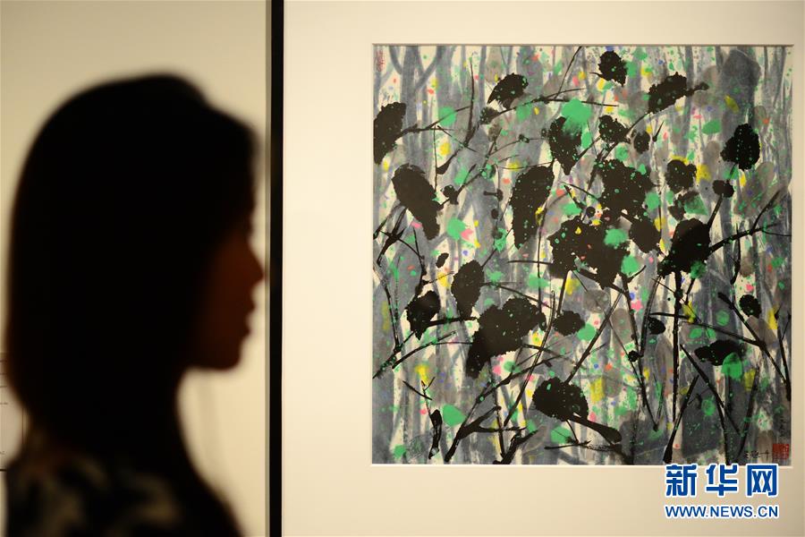 （国际）（3）吴冠中画展在新加坡国家美术馆开展
