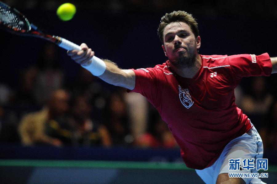 （体育）（5）网球&mdash;&mdash;国际网球超级联赛新加坡站：费德勒胜瓦林卡