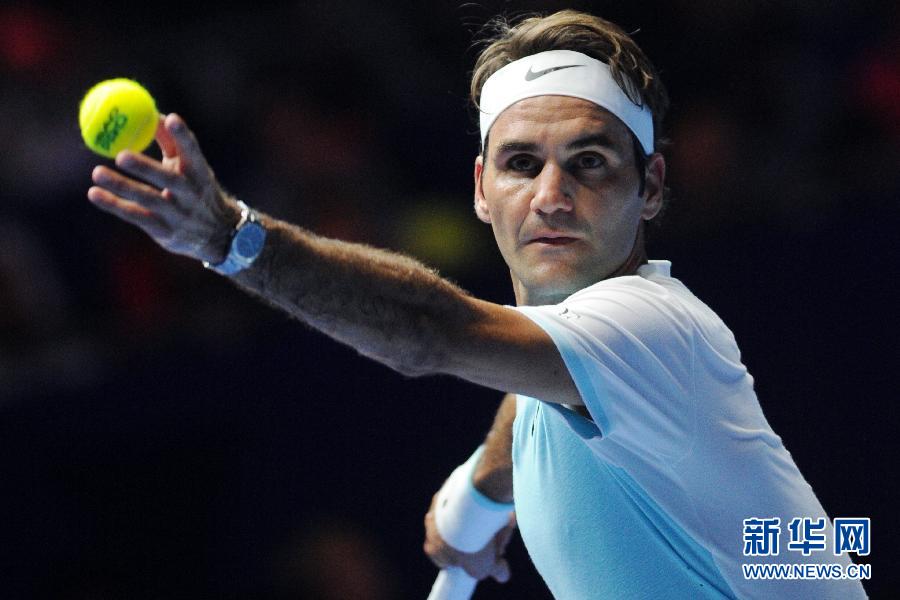 （体育）（6）网球&mdash;&mdash;国际网球超级联赛新加坡站：费德勒胜瓦林卡