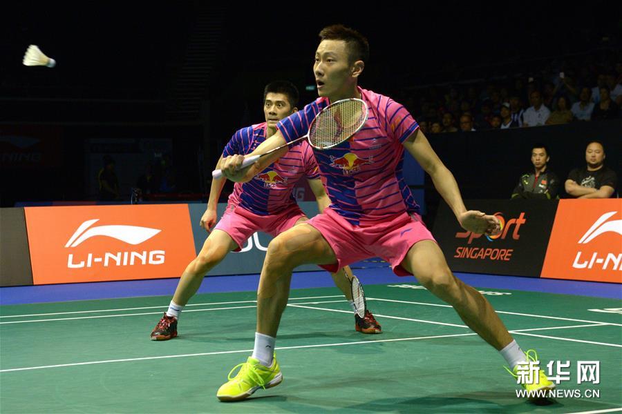 （体育）（4）羽毛球&mdash;&mdash;新加坡公开赛：傅海峰/张楠夺冠
