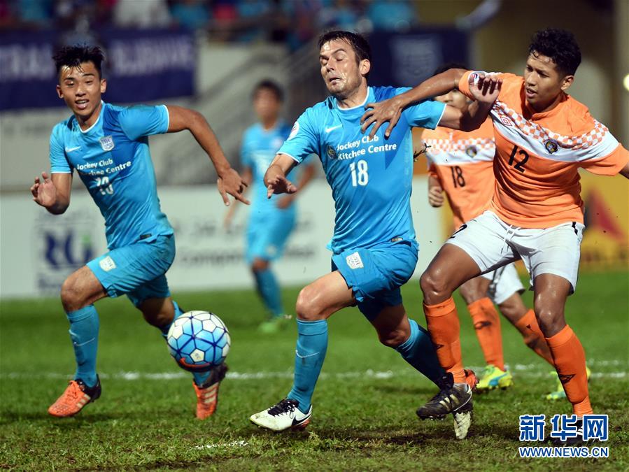 （XHDW）（体育）（2）足球&mdash;&mdash;亚洲足协杯：中国香港杰志胜新加坡马里士他卡沙