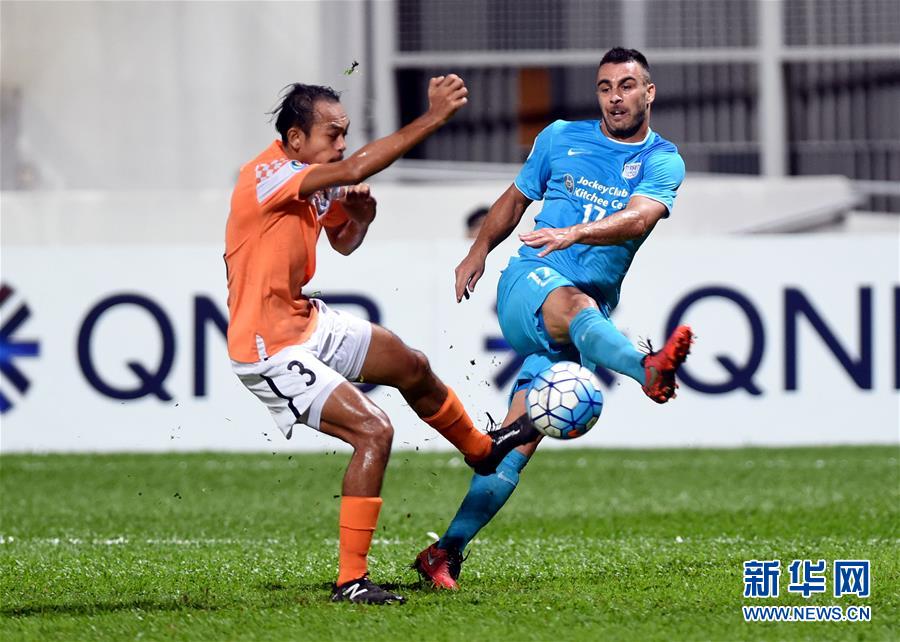 （XHDW）（体育）（3）足球&mdash;&mdash;亚洲足协杯：中国香港杰志胜新加坡马里士他卡沙