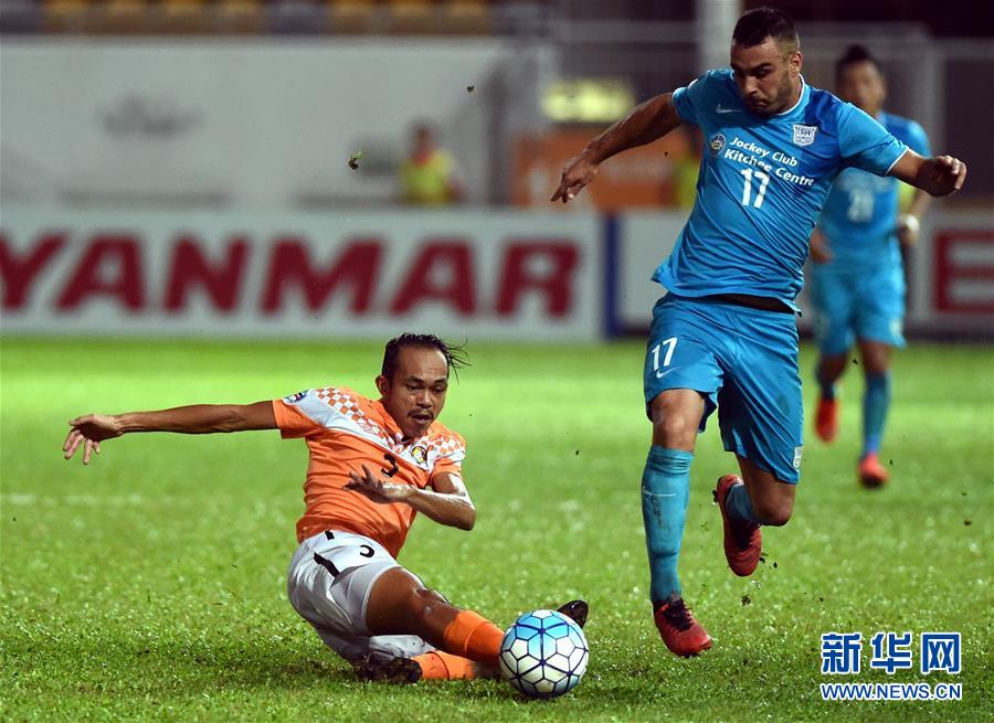 （XHDW）（体育）（5）足球&mdash;&mdash;亚洲足协杯：中国香港杰志胜新加坡马里士他卡沙