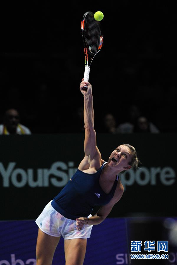 （体育）（4）网球——WTA年终总决赛：哈勒普胜凯斯