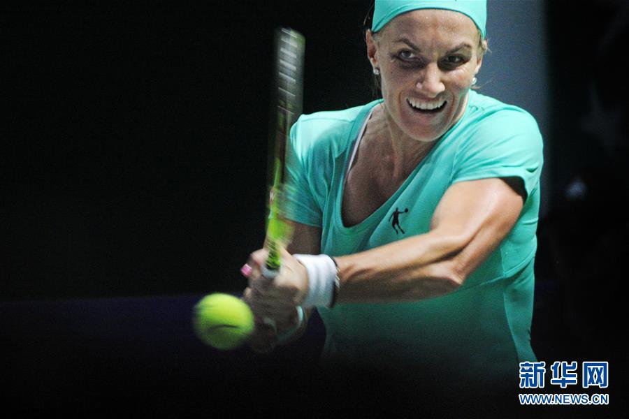 （体育）（2）网球——WTA年终总决赛：库兹涅佐娃胜普利斯科娃