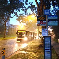 暴雨清晨的车站/郭正/25岁/新加坡国立大学/Canon EOS DIGITAL REBEL XSi