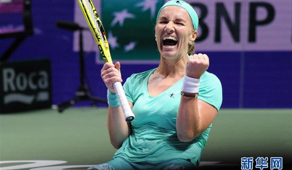 WTA年终总决赛：库兹涅佐娃胜普利斯科娃