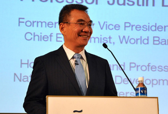 中华全国工商业联合会副主席林毅夫做主题演讲